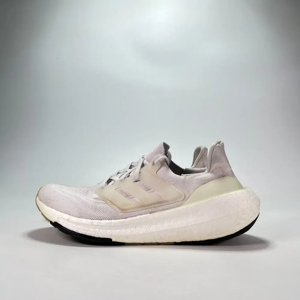 adidas Ultraboost Light Triple White Running Shoes Sneakers GY9350 Youth Size 7